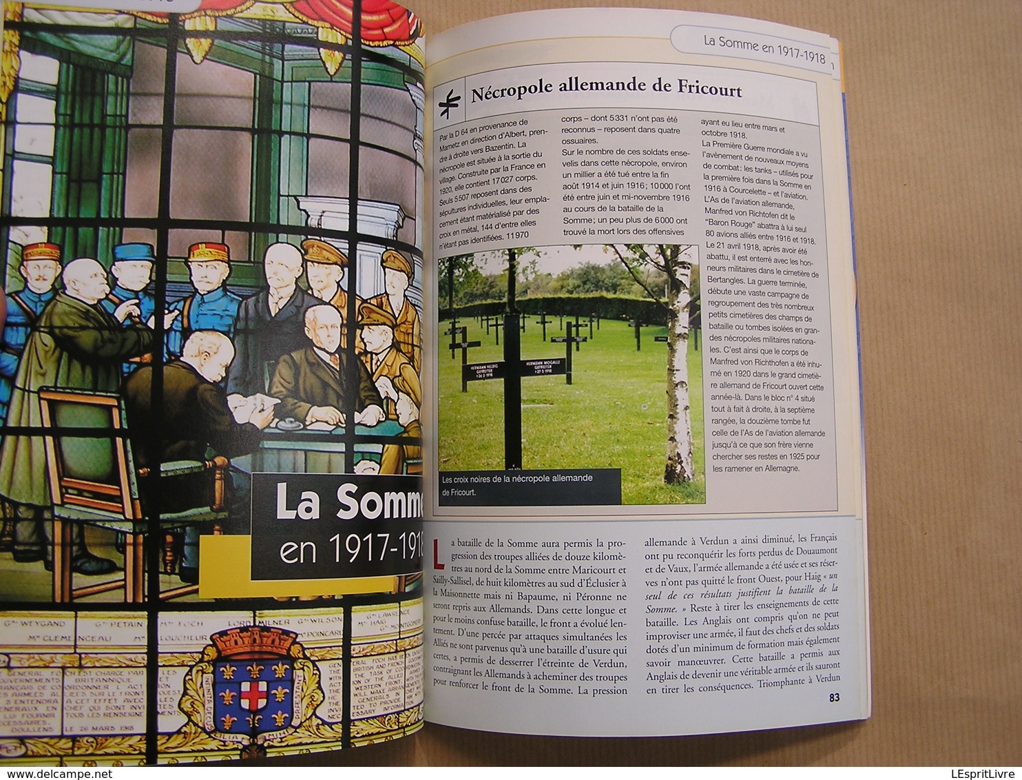 GUIDE DE LA SOMME Lieux de Combats 14 18 Le Magazine de la Grande Guerre H S Poilus Cimetière Monument Nécropoles