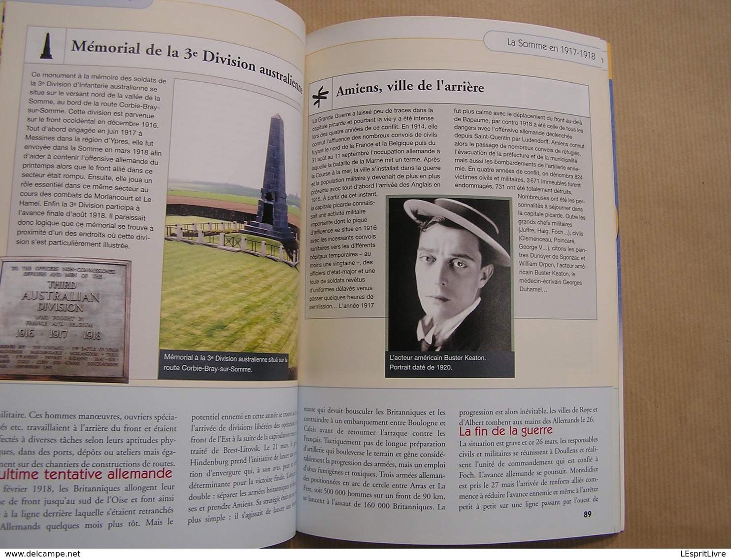 GUIDE DE LA SOMME Lieux de Combats 14 18 Le Magazine de la Grande Guerre H S Poilus Cimetière Monument Nécropoles