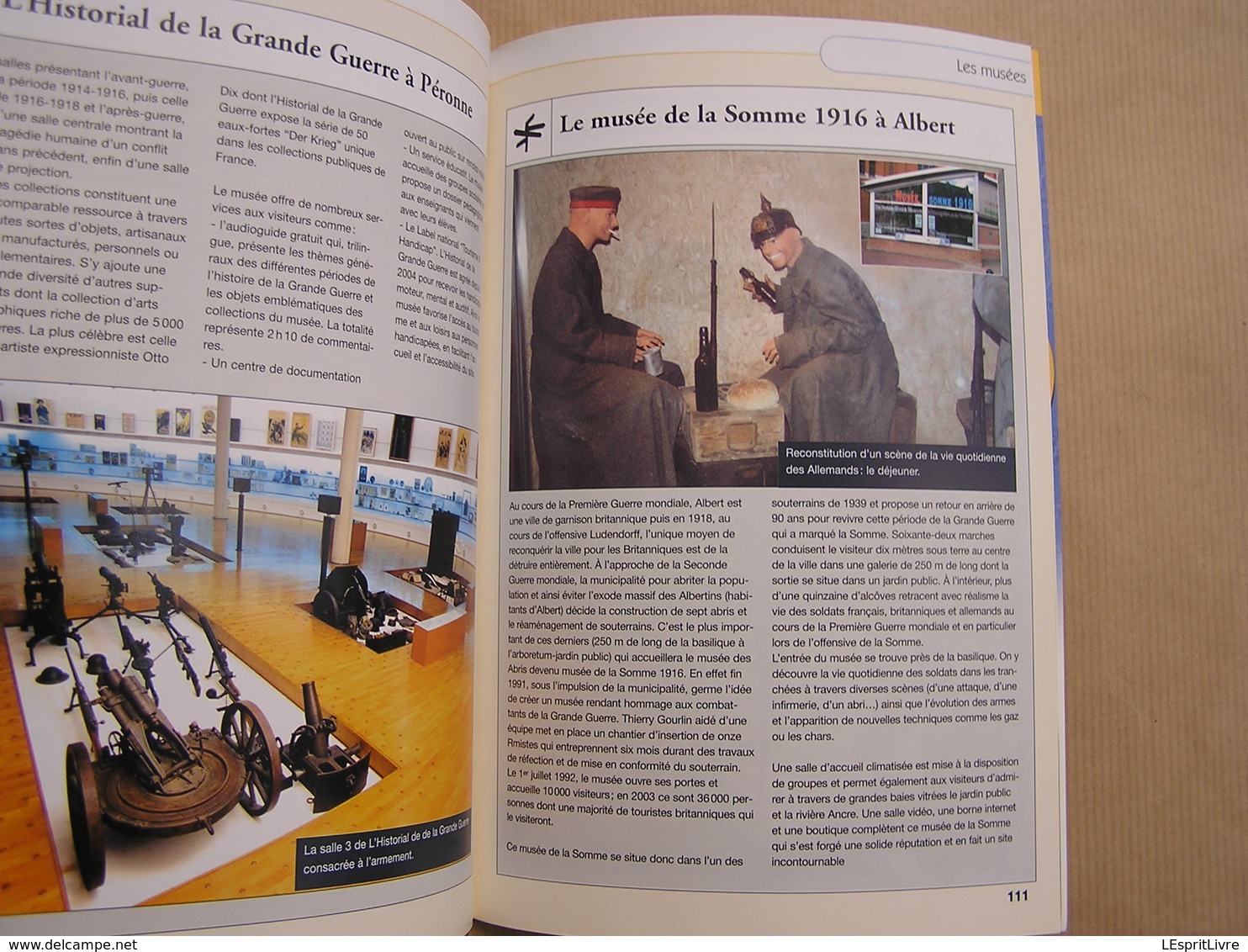 GUIDE DE LA SOMME Lieux de Combats 14 18 Le Magazine de la Grande Guerre H S Poilus Cimetière Monument Nécropoles