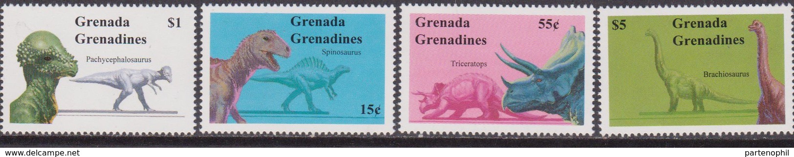 Grenada Grenadine Dinosauri Dinosaurs Prehistoric Animals - Archeologia