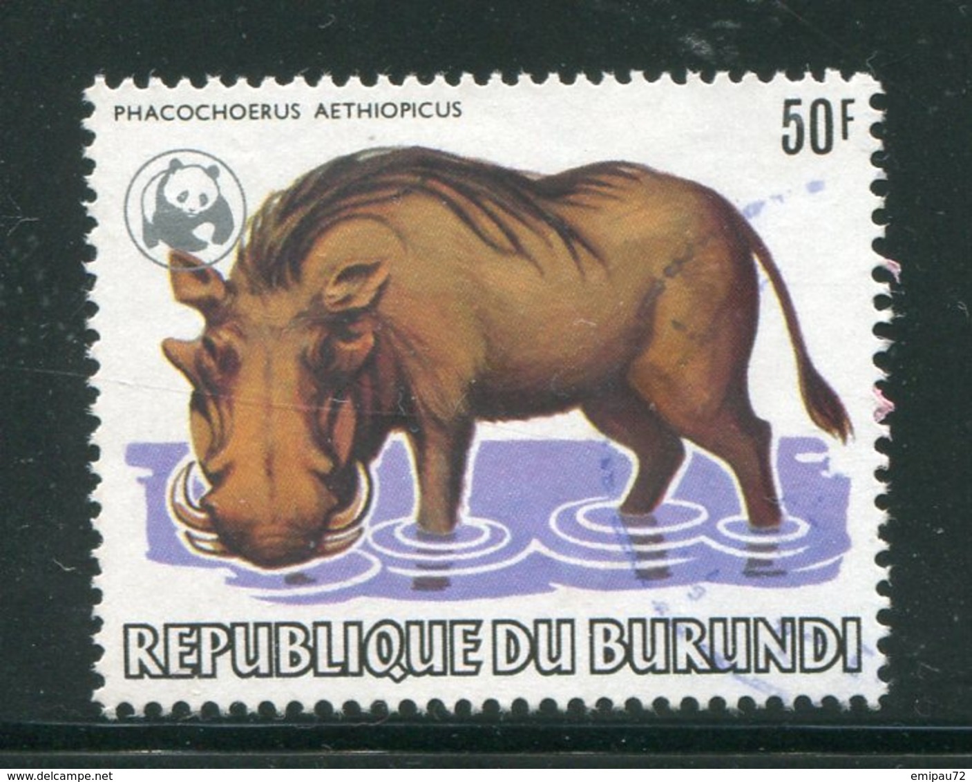 BURUNDI- Y&T N°871- Oblitéré (phacochéres) WWF- Assez Rare!!! - Used Stamps