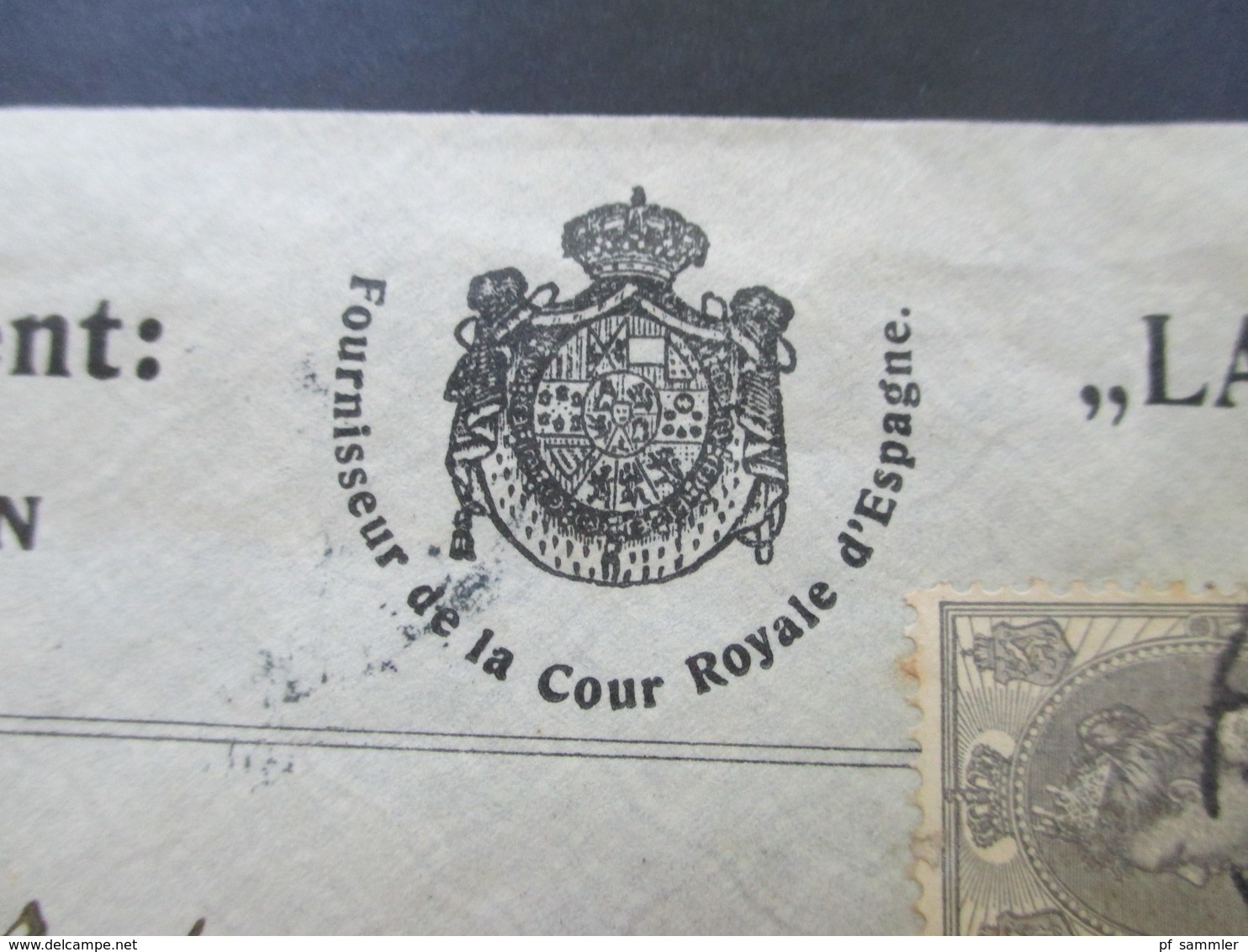 Niederlande 1909 Fournisseur De La Cour Royale D'Espagne Labelliflos Nach Prossnitz Mähren Gesendet! Etablissement Voors - Storia Postale