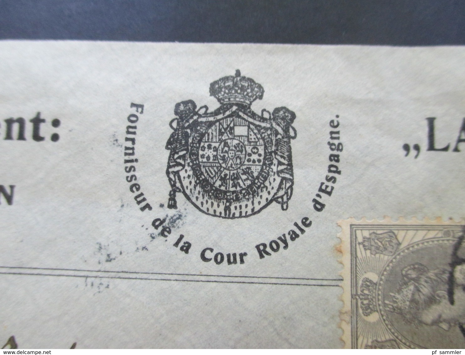 Niederlande 1909 Fournisseur De La Cour Royale D'Espagne Labelliflos Nach Prossnitz Mähren Gesendet! Etablissement Voors - Cartas & Documentos