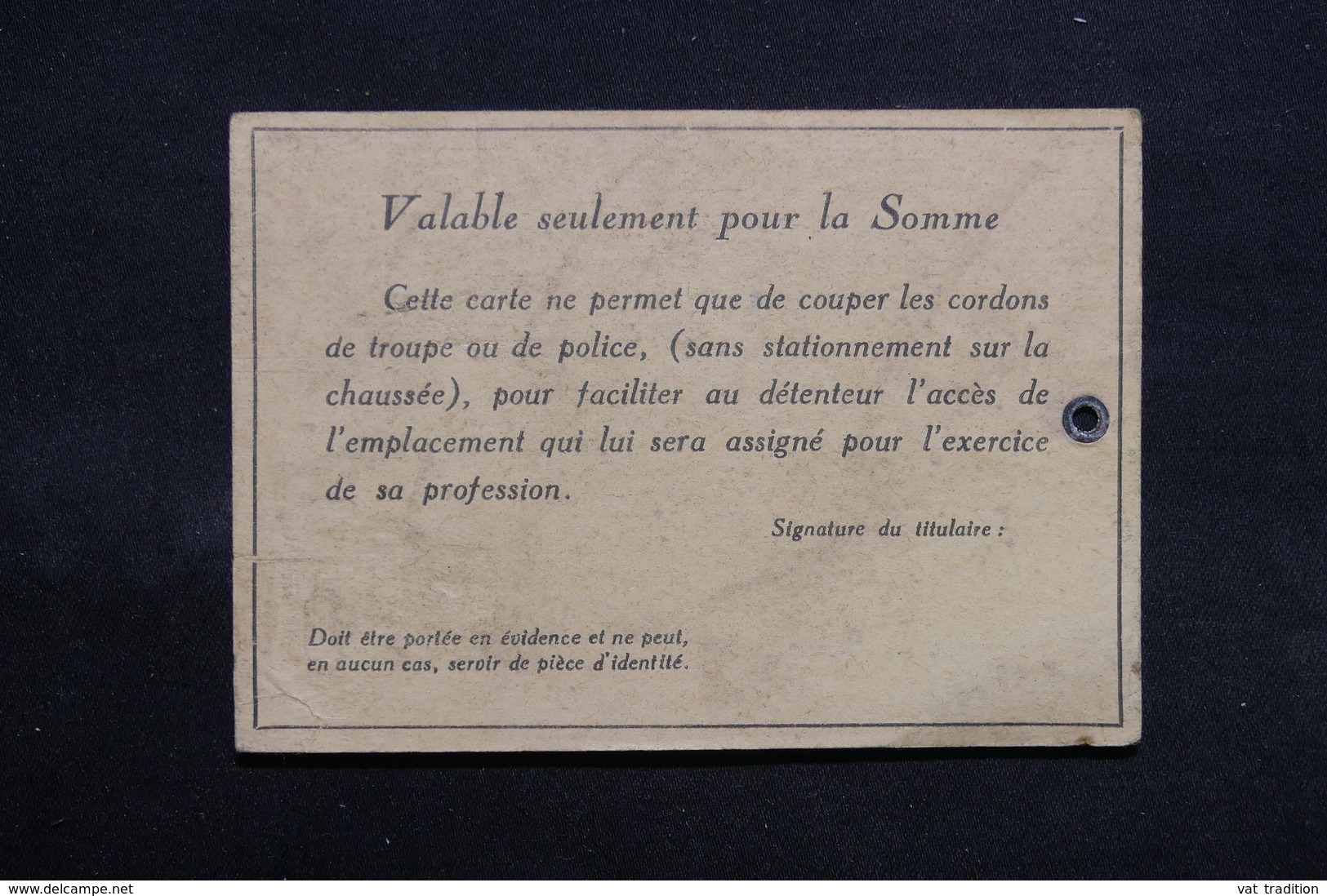 FRANCE - Carte De Presse  Pour Le Voyage Du Roi Et De La Reine D 'Angleterre En 1938 - L 31726 - Collections