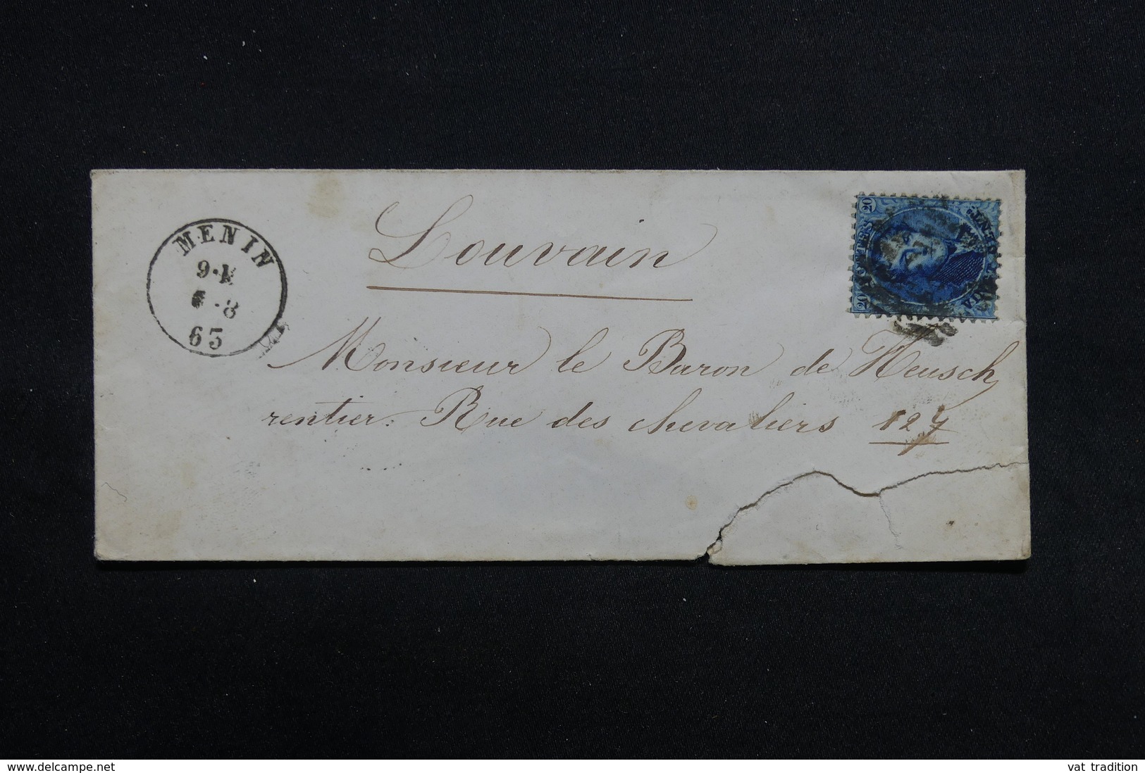 BELGIQUE - Lot De 4 Enveloppes Période 1856 /1863 , Même Archive - L 31730 - 1849-1865 Médaillons (Autres)