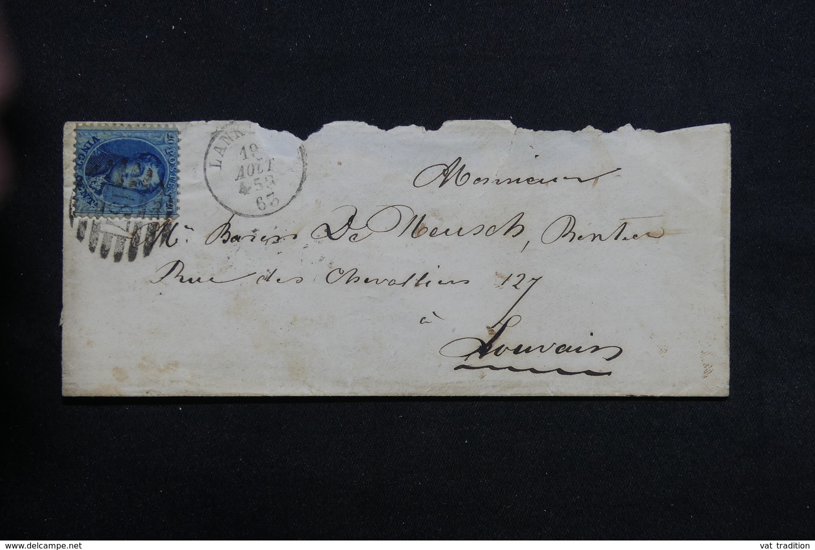 BELGIQUE - Lot De 4 Enveloppes Période 1856 /1863 , Même Archive - L 31730 - 1849-1865 Médaillons (Autres)