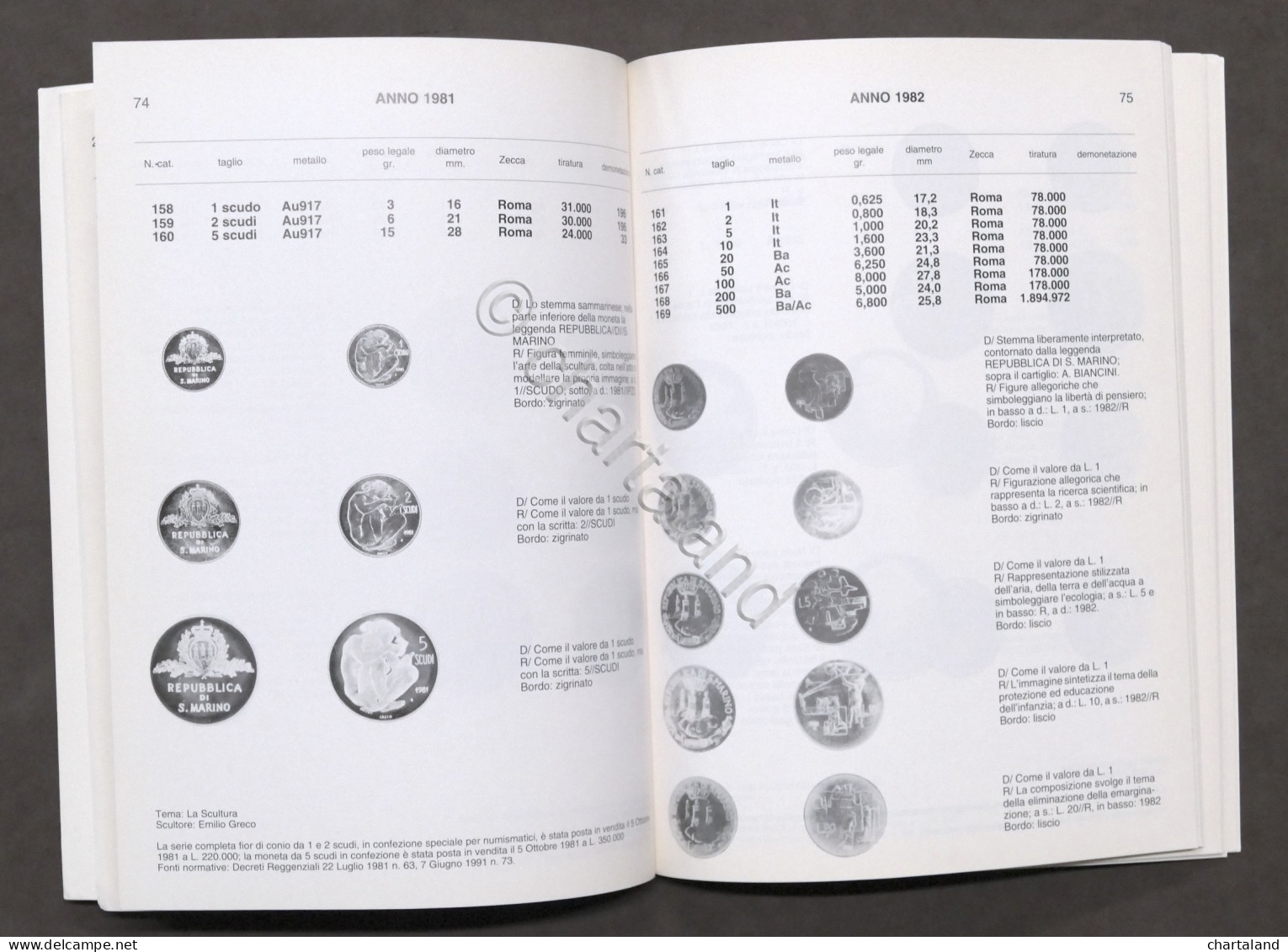 Numismatica - Monete E Medaglie Commemorative Repubblica San Marino - 1991 - Libri & Software