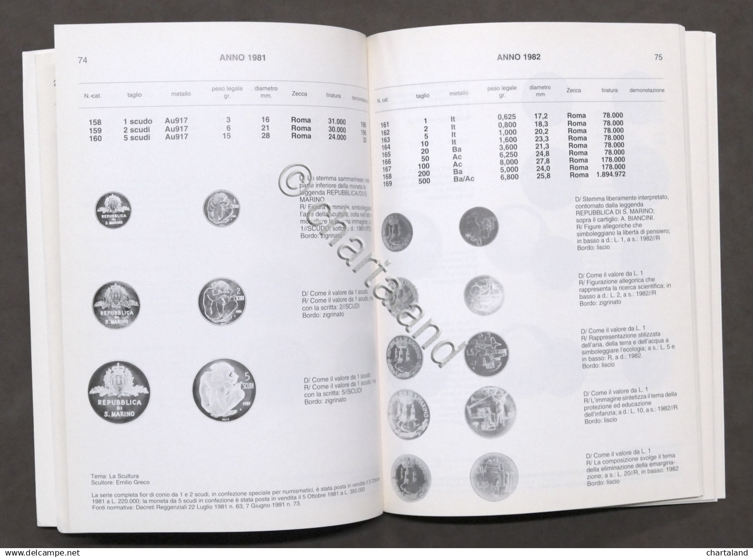 Numismatica - Monete E Medaglie Commemorative Repubblica San Marino - 1991 - Libri & Software