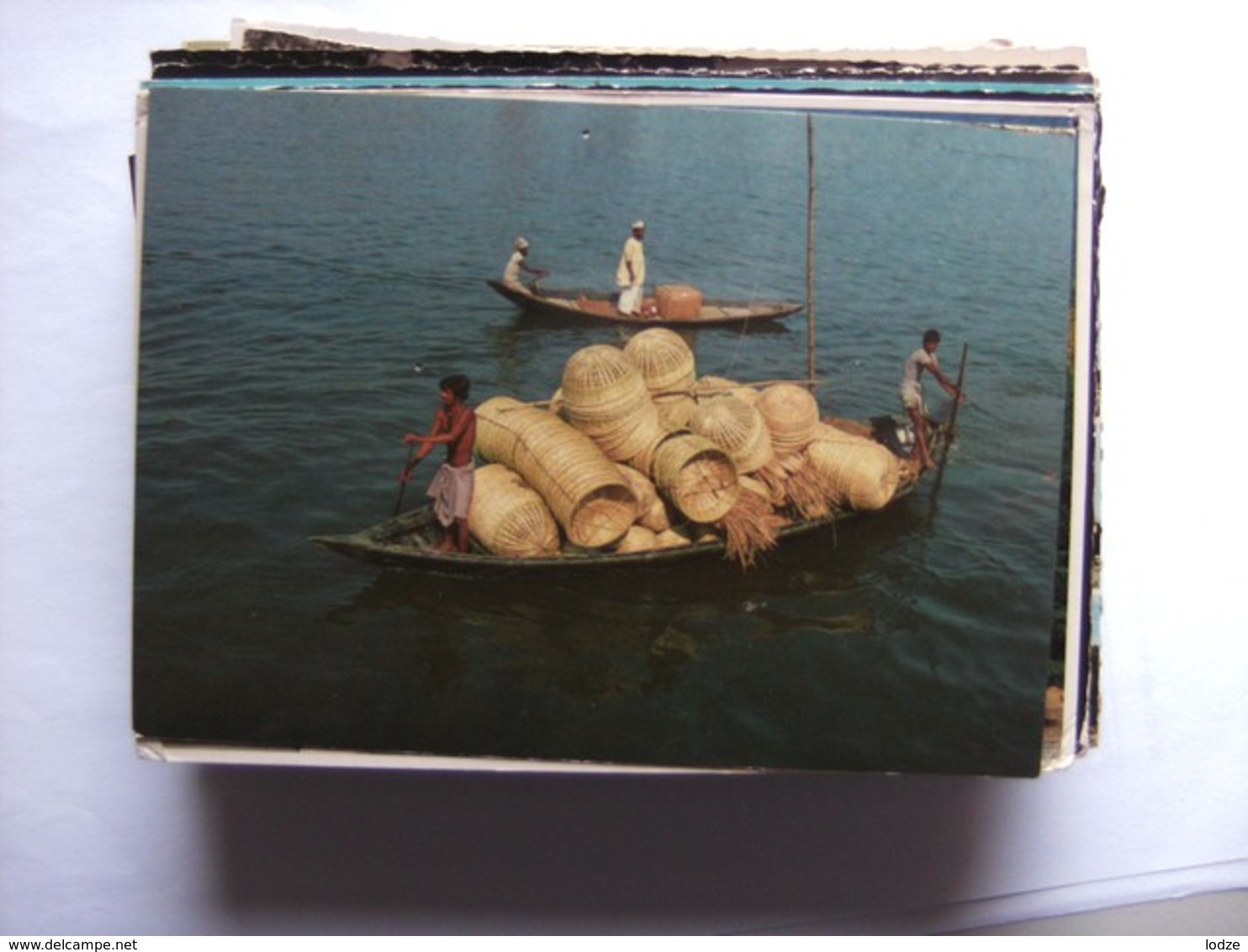 Bangladesh Bamboo Made Handicrafts On Boat - Bangladesch