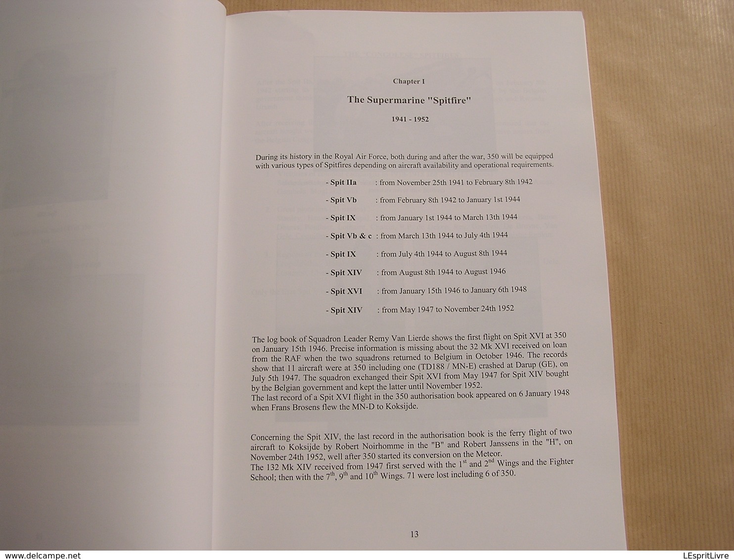 350 FIGHTER SQUADRON 1941 2011 A Pictorial History BAF Belgian Air Force Beauvechain Florennes Aviation Avion Aircraft