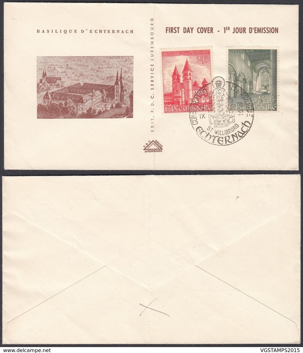 Luxembourg 1953  - Lettre FDC Avec Nº 473/4 (BE) DC 3432 - Lettres & Documents