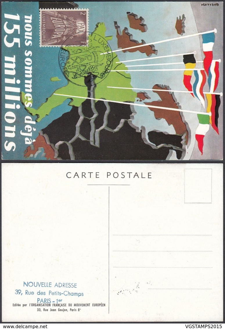 Luxembourg 1957  - Carte Spéciale  (BE) DC 3443 - Covers & Documents