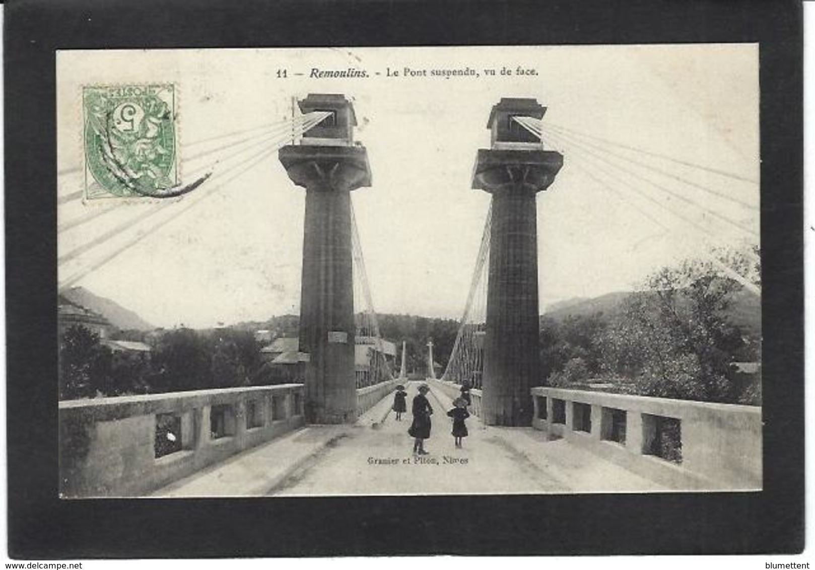 CPA Gard 30 Remoulins Circulé - Remoulins