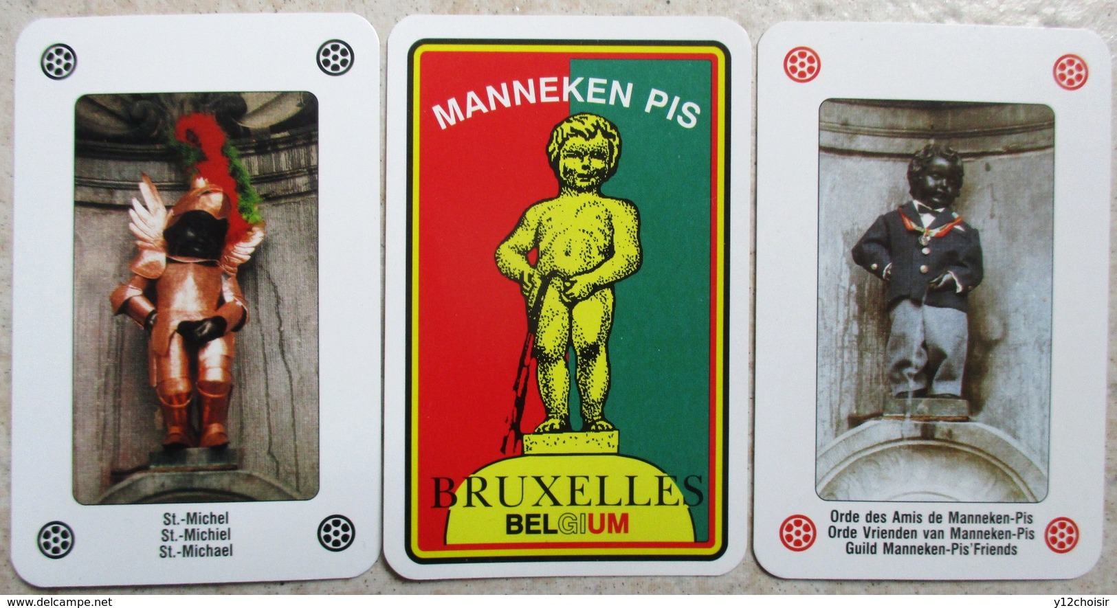 JEU COMPLET DE 54 CARTES A JOUER MANNEKEN PIS 54 DIFFERENTS COSTUMES SOUVENIR DE BRUXELLES BELGIQUE - Other & Unclassified