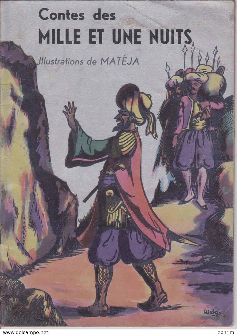 Contes Des Mille Et Une Nuits Livre Illustré 1950 Illustrations De Matéja Illustrateur - Contes