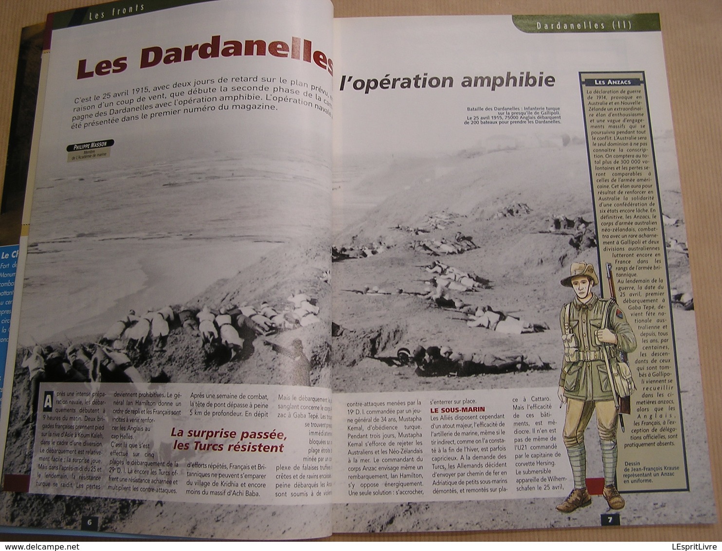 14 18 Le Magazine De La Grande Guerre N° 2 Dardanelles Fusiliers Marins à Dixmude Ts'ing Tao Lille Artisanat Tranchée - Guerre 1914-18