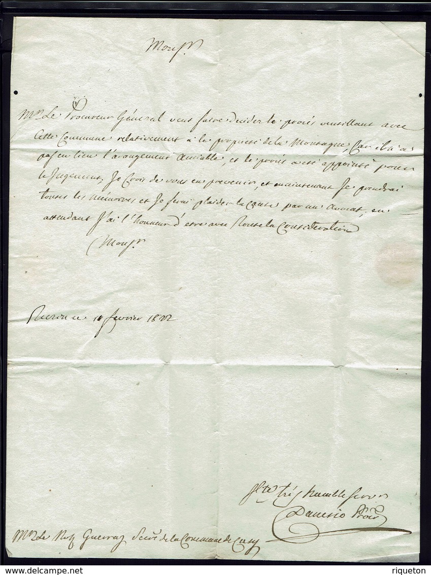 Italie - 1822 - Marque Torino 11 Feb - Lettre En Port Dû, Taxe Manuscrite 10 Décimes, Pour Rumilly (Fr) B/TB - - 1. ...-1850 Prephilately