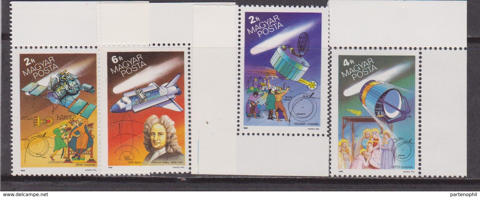 Ungheria  Halley 's Comet Space Cometa Set MNH - Africa