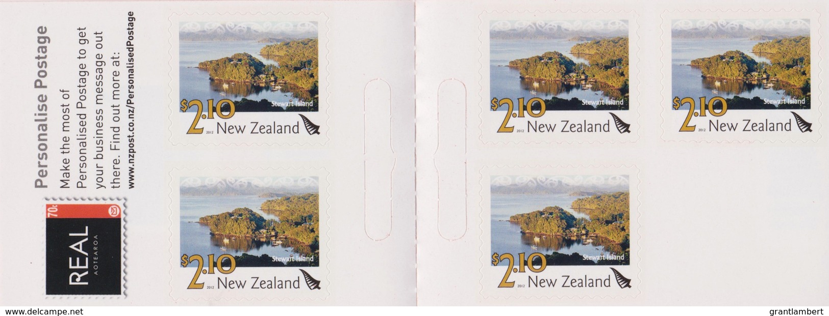 New Zealand 2012 Scenic $2.10 Stewart Island Mint Booklet - Carnets
