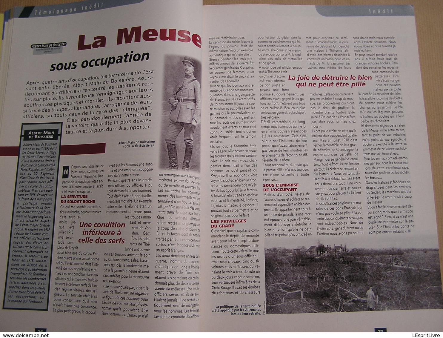 14 18 Le Magazine de la Grande Guerre N° 7 Fort de Vaux Occupation Meuse Bataille de la Marne Artisanat Tranchée Bois