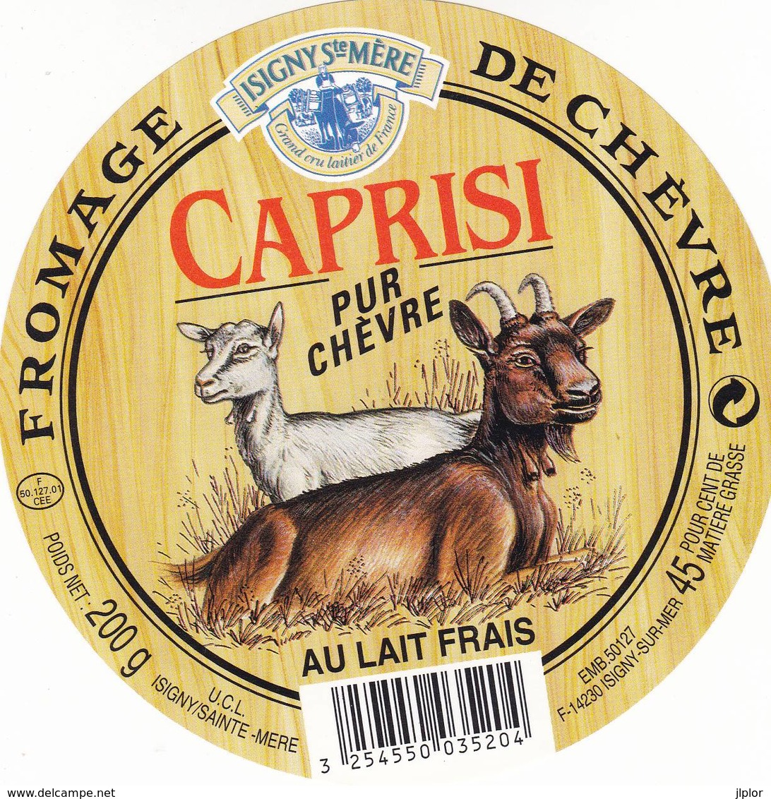 ETIQUETTE FROMAGE - CHEVRE -  CABRISI -  Fab En NORMANDIE  F 50.127.01 - Fromage