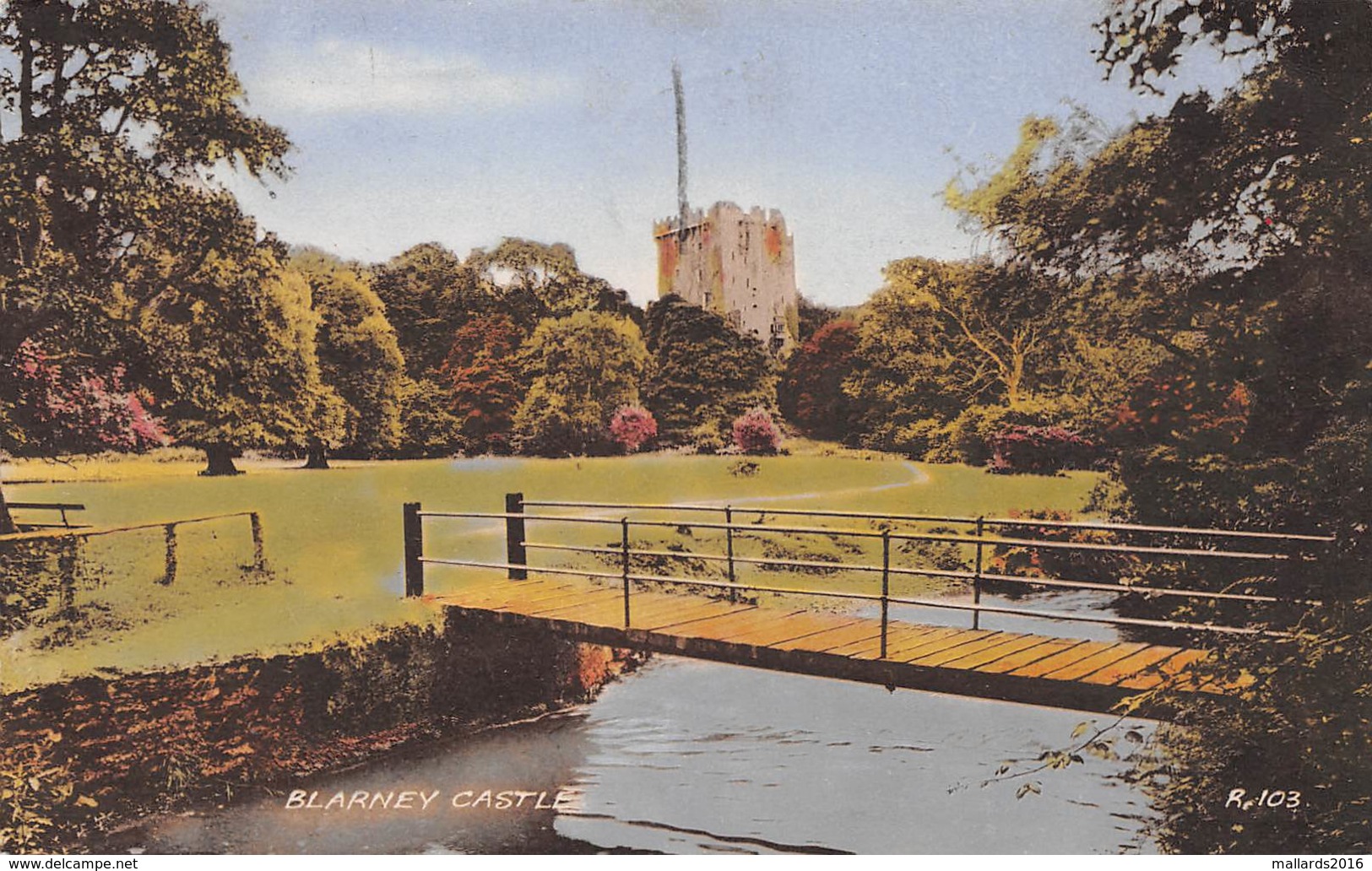 BLARNEY CASTLE - POSTED IN 1954 ~ AN OLD POSTCARD #93364 - Cork