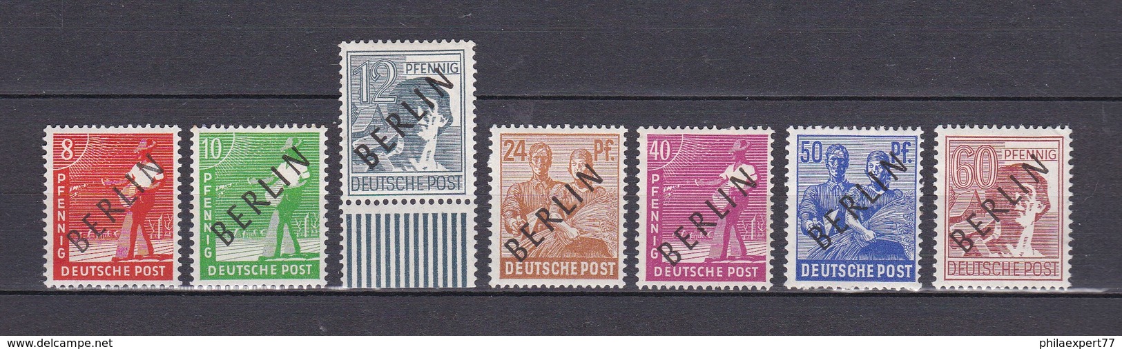 Berlin - 1948 - Michel Nr. 3/5+9+12/14 - Ungebr. - 11,8 Euro - Ungebraucht