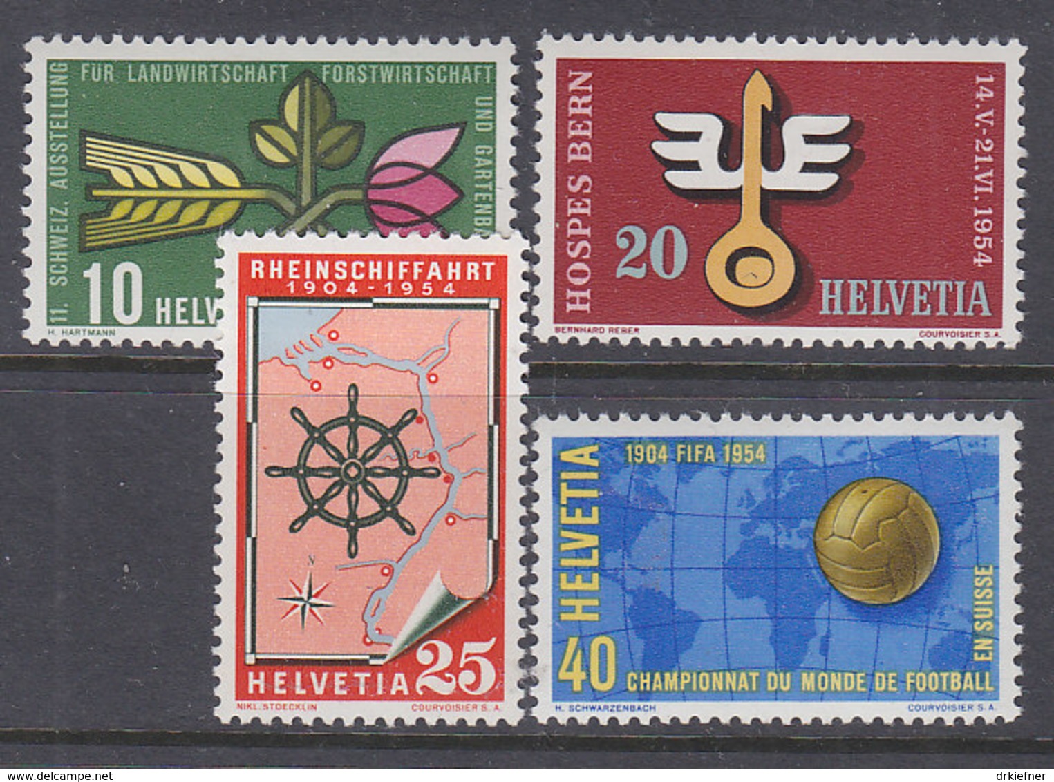 SCHWEIZ  593-596,  Postfrisch **, Jahresereignisse 1954 - Neufs