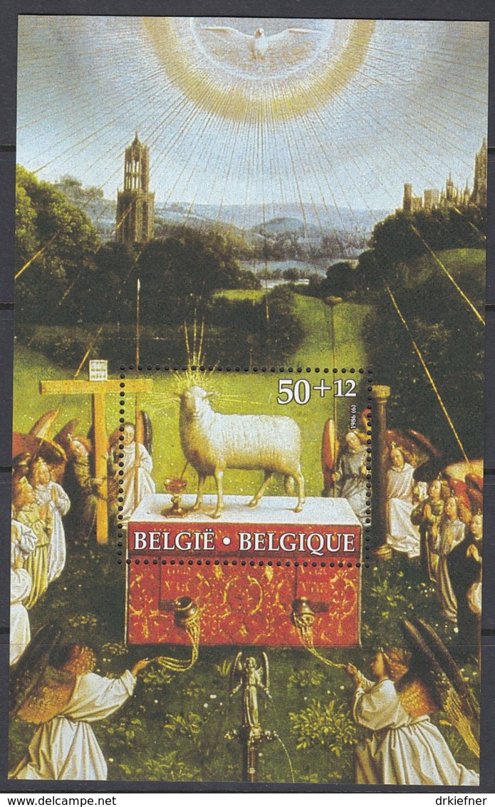 BELGIEN Block 56, Postfrisch **, „Genter Altar“ Der Brüder Van Eyck 1986 - 1924-1960