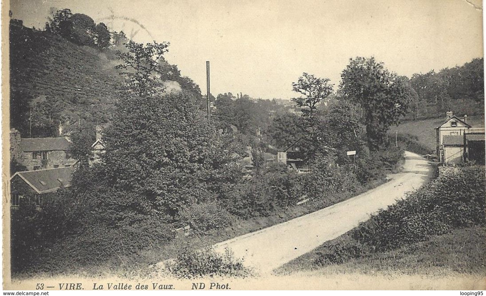 VIRE-VALLEE DES VAUX-MILITARIA-CACHET-TAMPON-HOPITAL AUXILIAIRE-SOCIETE DE SECOURS AUX BLESSES MILITAIRES- - Vire