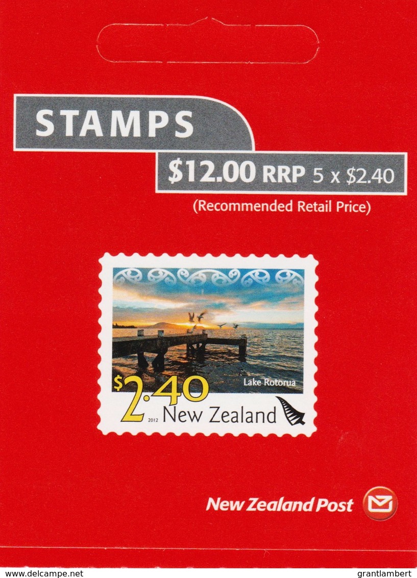 New Zealand 2012 Scenic $2.40 Lake Rotorua Mint Booklet - See Notes - Libretti