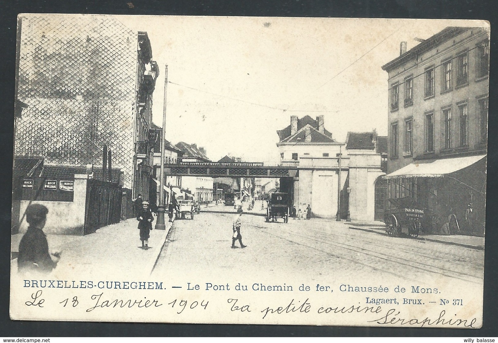 +++ CPA - Bruxelles - Brussel - Anderlecht - CUREGHEM - Pont Du Chemin De Fer - Chaussée De Mons    // - Anderlecht