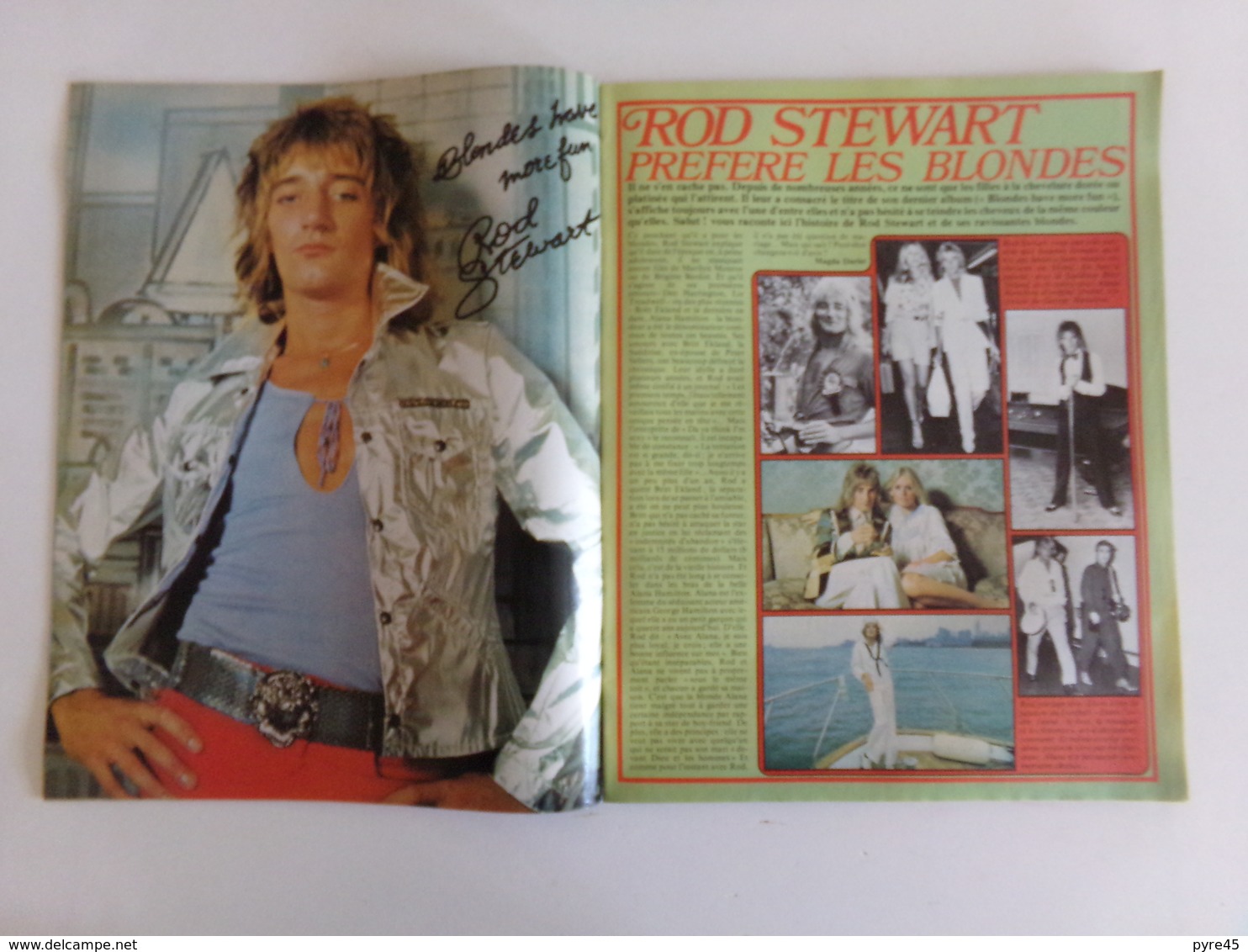 Revue " Salut " n° 92, 1979, Dire Straits, Rod Stewart, Il était une fois, Michel Delpech ...