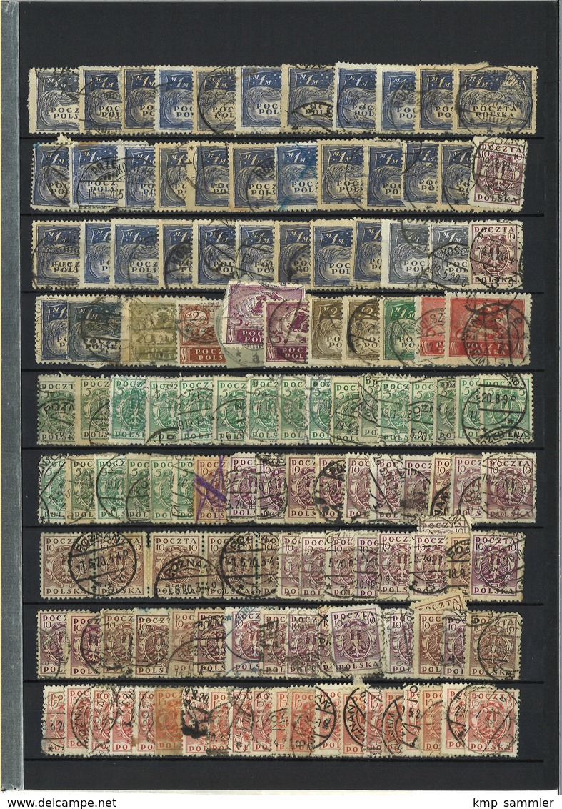 Lot Polen Gestempelte Dubletten - Used Stamps