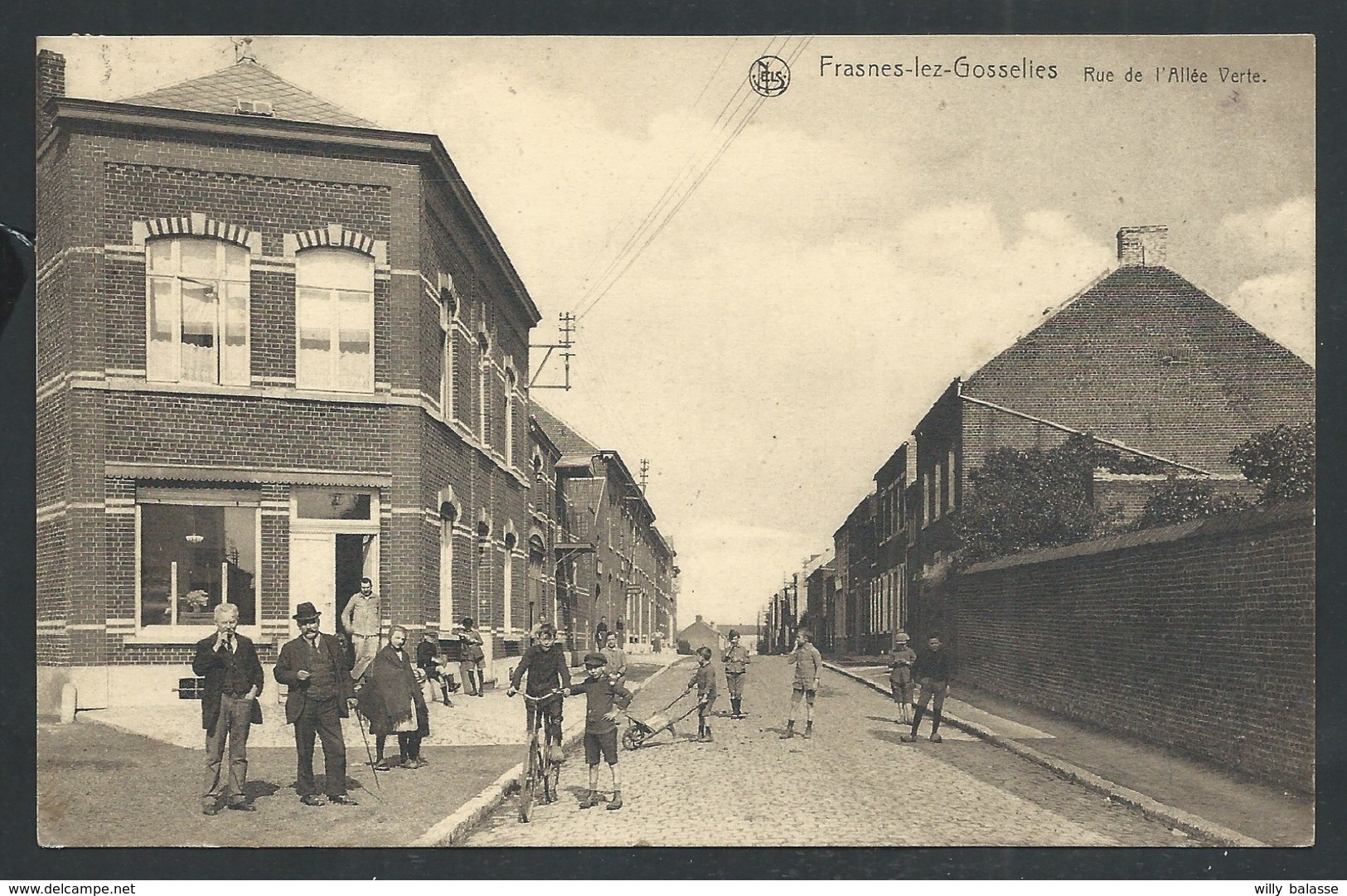 +++ CPA - Les Bons Villers - FRASNES LEZ GOSSELIES - Rue De L'Allée Verte - Nels   // - Les Bons Villers