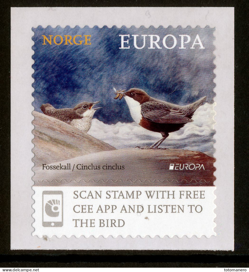 NORWAY/Norwegen, EUROPA 2019 "National Birds" Numbered Coil Stamp** - 2019