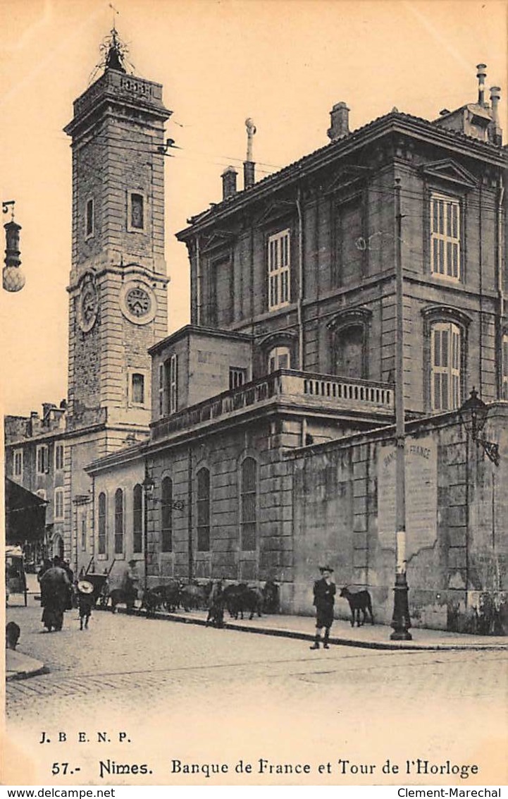 BANQUE DE FRANCE - NIMES : Tour De L'horloge - Tres Bon Etat - Banks