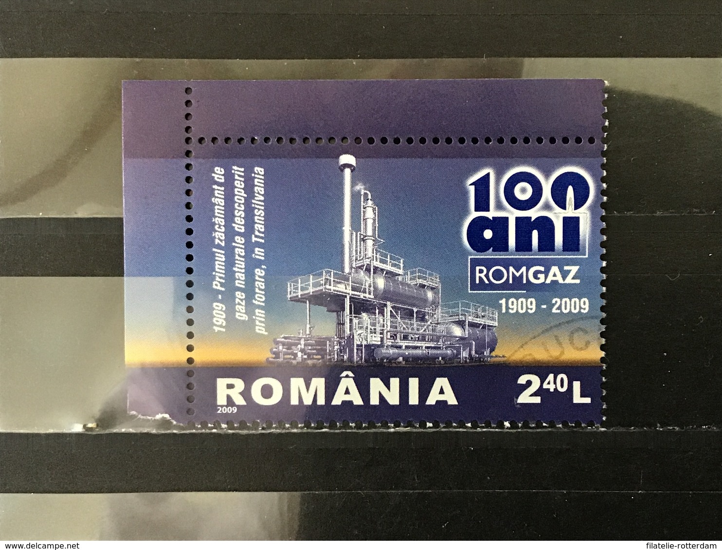 Roemenië / Romania - 100 Jaar Romgaz (2.40) 2009 - Gebruikt