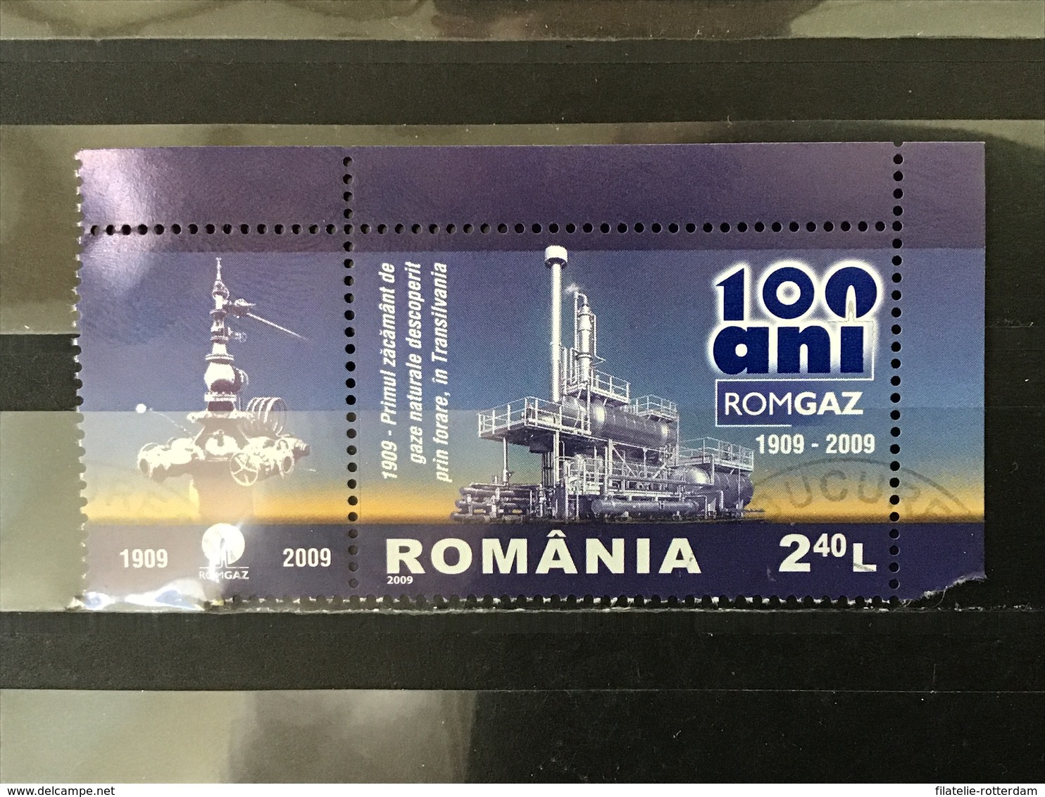 Roemenië / Romania - 100 Jaar Romgaz (2.40) 2009 - Gebruikt