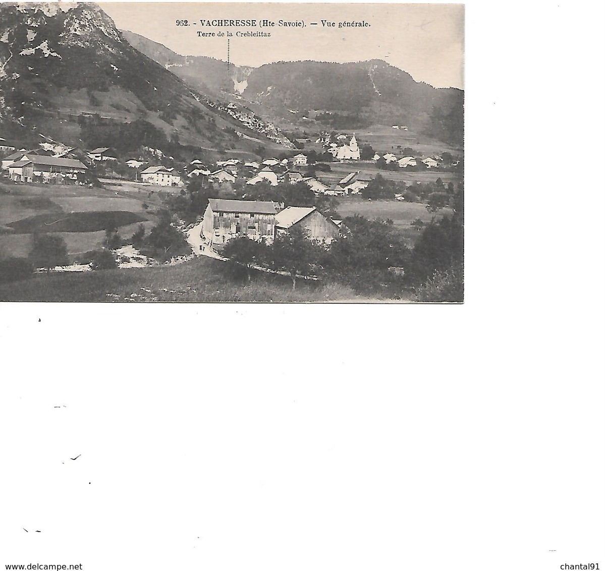 CARTE POSTALE 74 VACHERESSE VUE GENERALE - Vacheresse