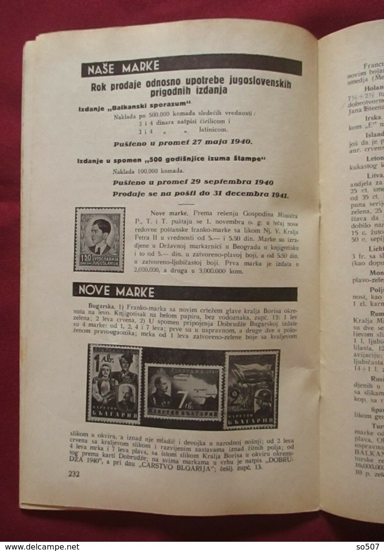 Philatelist Bulletin Kingdom Yugoslavia 1940.No 11 Yugoslav Philatelic Society - Slav Languages