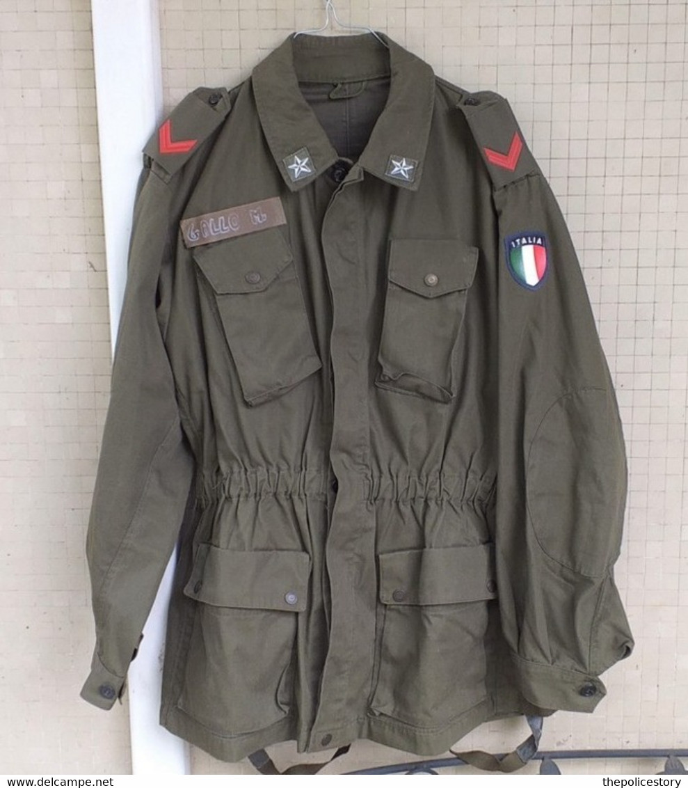 Uniformes Giacca pantaloni mimetica verde Carabinieri del 1989 tg. 50 completa marcata