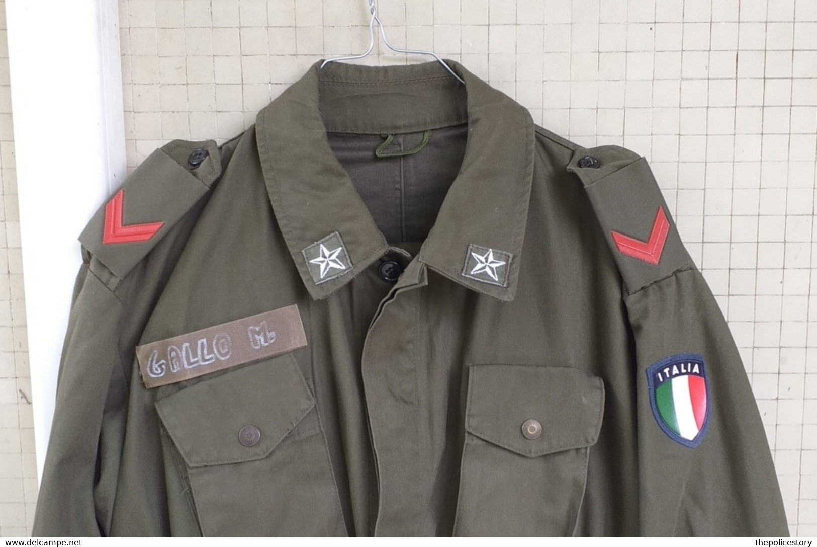 Giacca Pantaloni Mimetica Verde Carabinieri Del 1989 Tg. 50 Completa Marcata - Divise