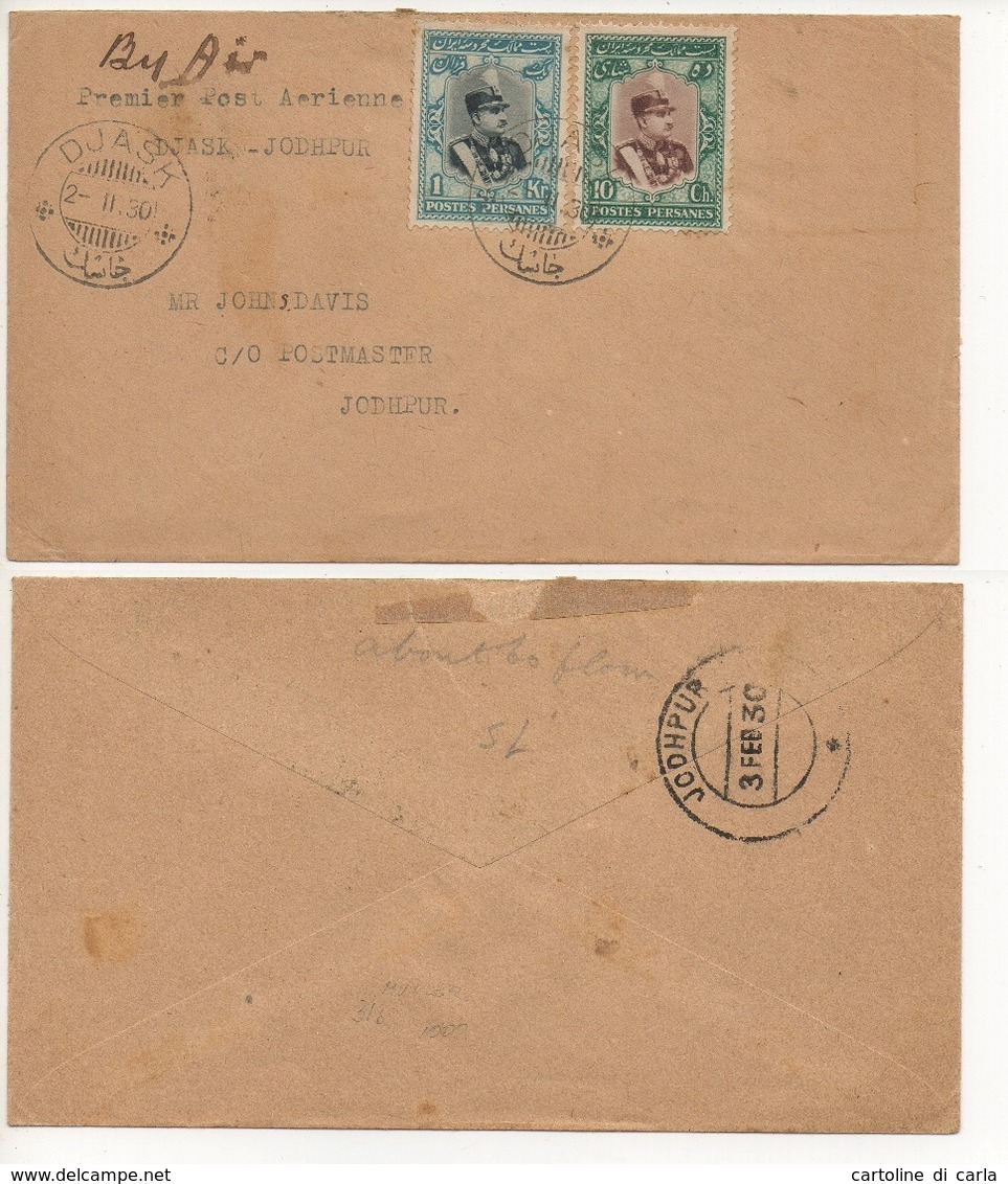 AIR MAIL LETTER 02 02 1930 #100 - Iran