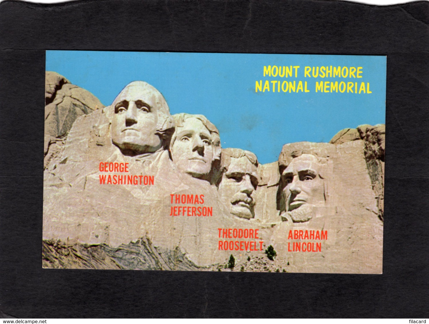 87099     Stati  Uniti,  Mount  Rushmore National  Memorial,  NV(scritta) - Mount Rushmore