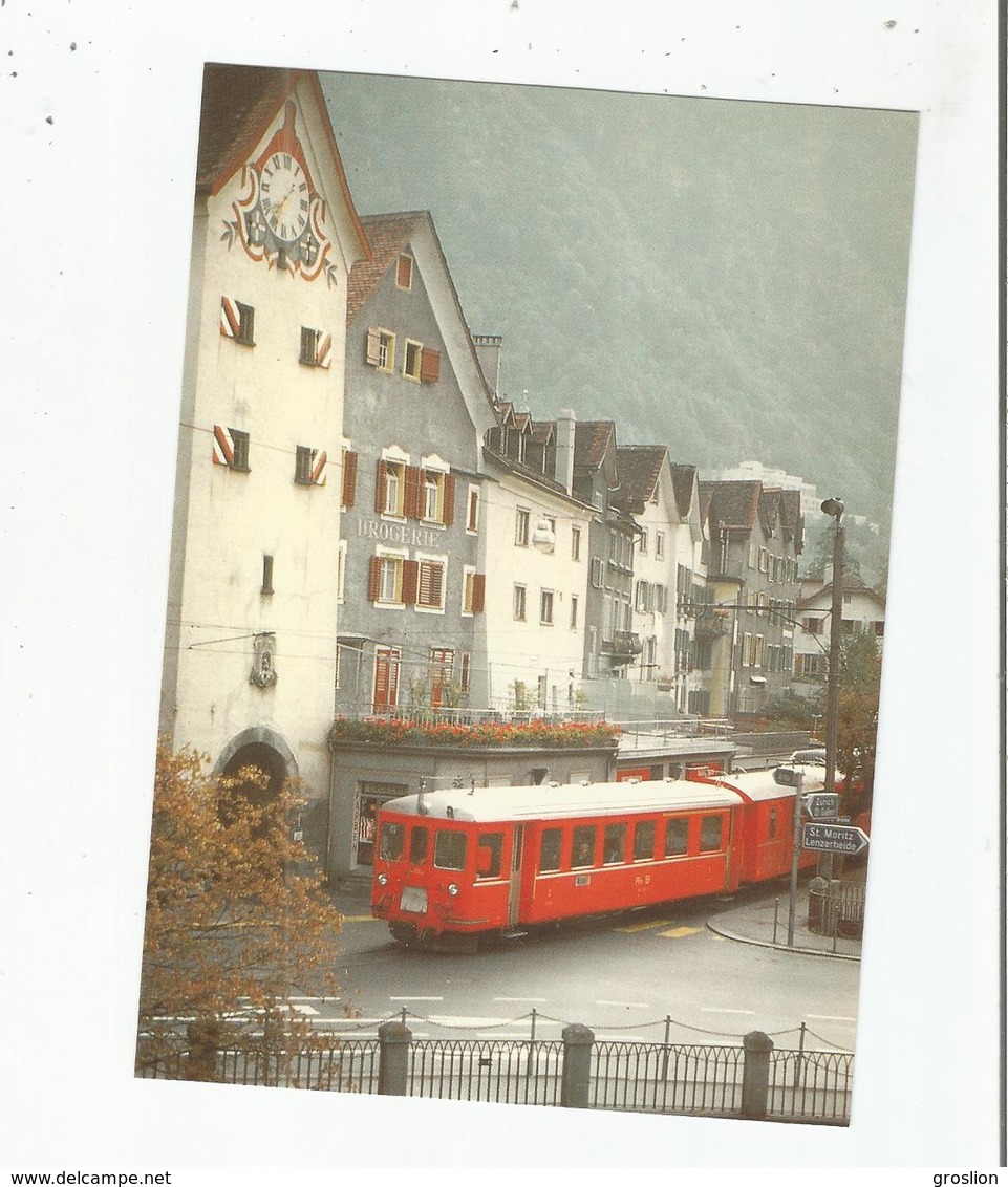 COIRE VILLE (CHUR STADT) PASSAGE ETROIT DEVANT L'OBERTOR 26 9 1971 - Chur