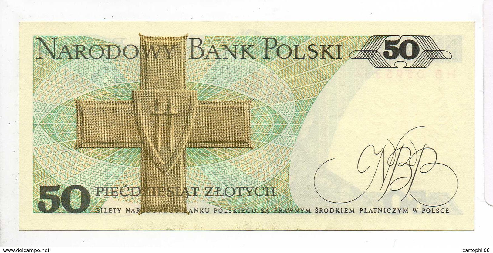 - Billet 50 Zlotych 1988 - NARODOWY BANK POLSKI - - Poland