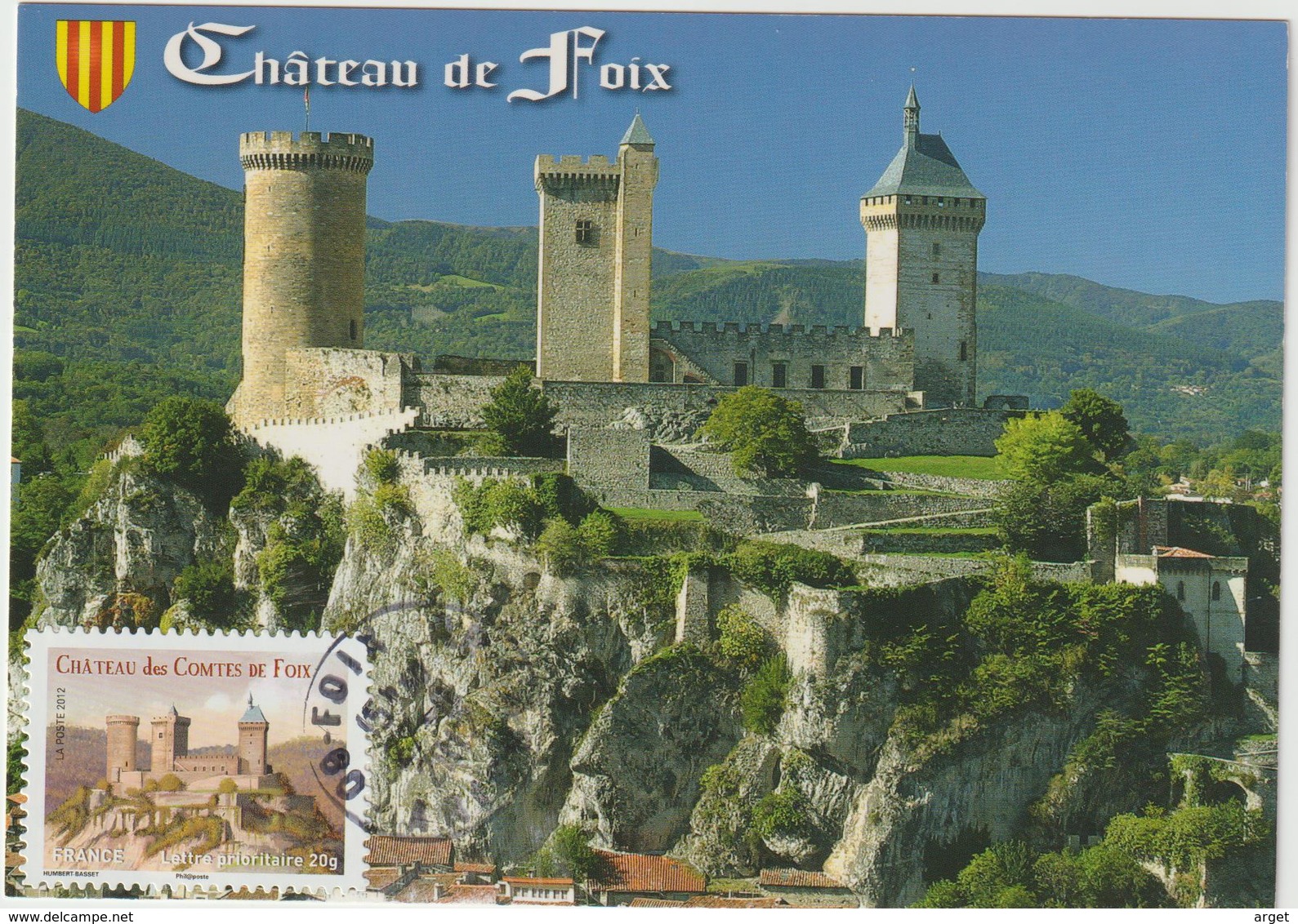 Carte Maximum FRANCE N° Yvert AA 715 (Château De FOIX) Obl Ord Foix 2012 Sur Carte Ed Larrey - 2010-2019