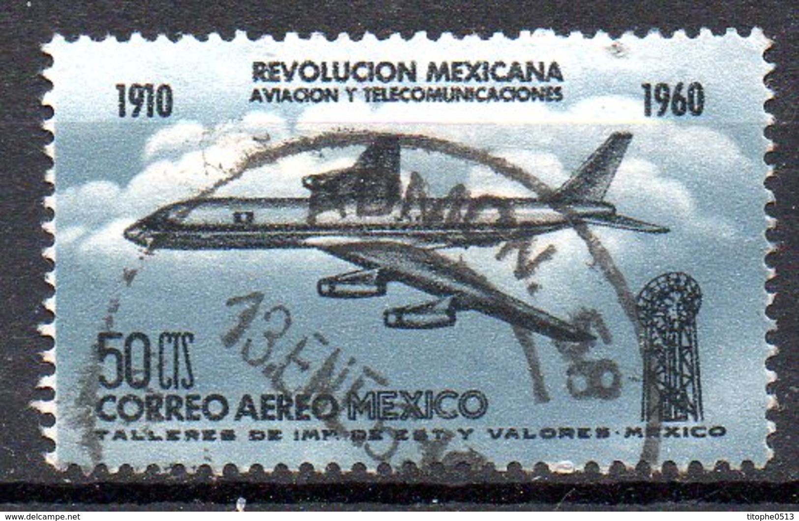 MEXIQUE. PA 214 Oblitéré De 1960. Avion. - Avions