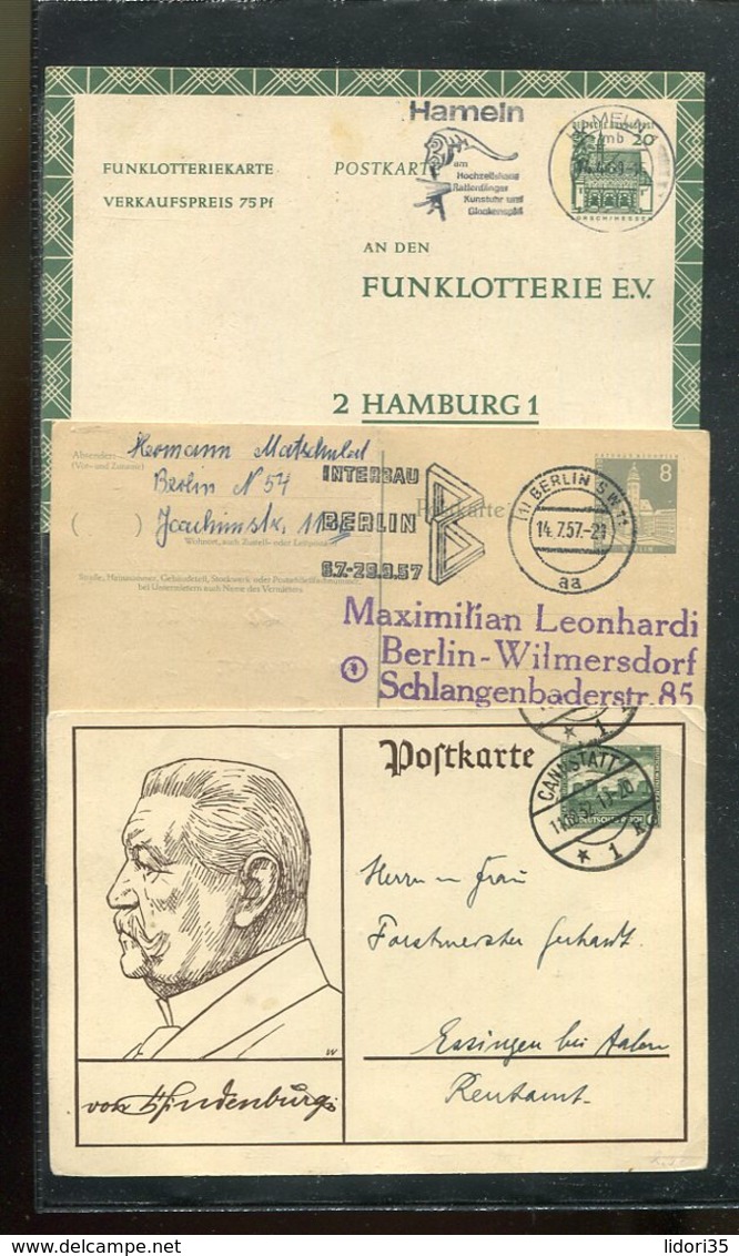 Deutschland / Int. Posten Mit Rd. 120 Postkarten Ab Deutsches Reich O (17399-350) - Vrac (max 999 Timbres)